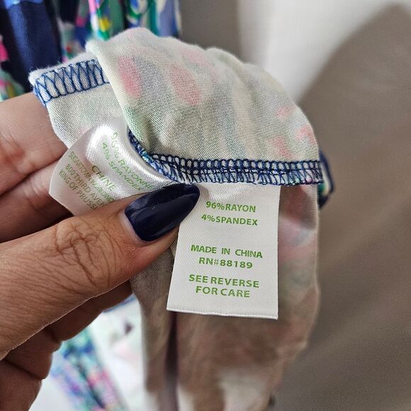 Lilly Pulitzer Delfina Maxi Wrap Dress sz Small - Picture 4 of 5